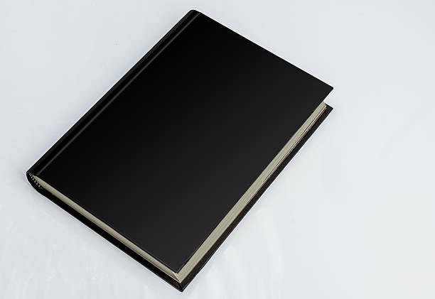 istock Blank book cover in black 625887984