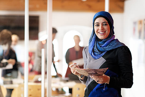 fashion design startup business - hijab foto e immagini stock