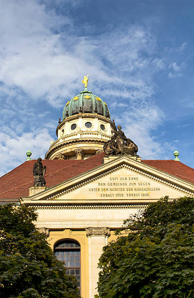 istock Bottom view of French Cathedral in Berlin. 625890390