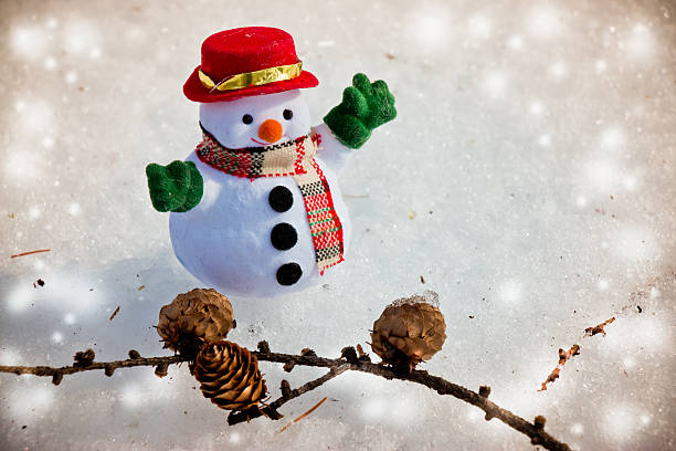 istock Snowman stand in pile of snow. 625890654