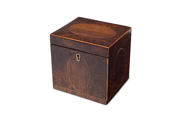 istock A Small Antique Wooden Tea Caddy 625892048