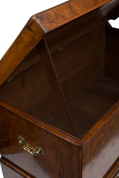 istock An Opened Antique Wooden Trunk or Chest 625892266
