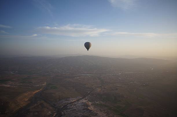 istock Hot Air Baloon with Cappadocia Landscape 625894984