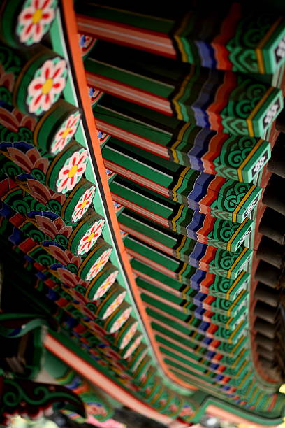 istock korean traditional eaves,Jeondeungsa Temple 625897178