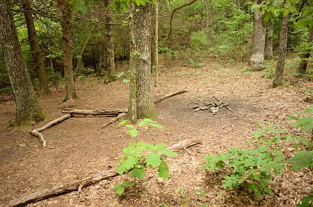 istock Campsite along the trail 625897290