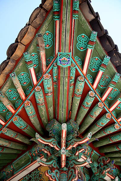 istock korean traditional eaves,Jeondeungsa Temple 625901832