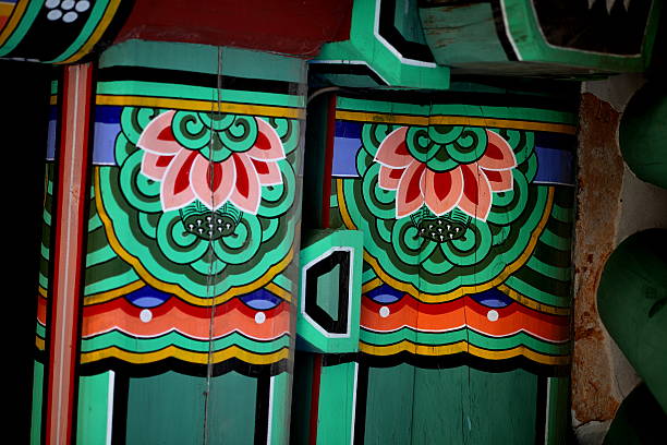 istock 'dancheong,' a traditional Korean pattern,Jeondeungsa Temple 625907916
