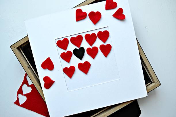 istock red heart with frame in the white background 625908128
