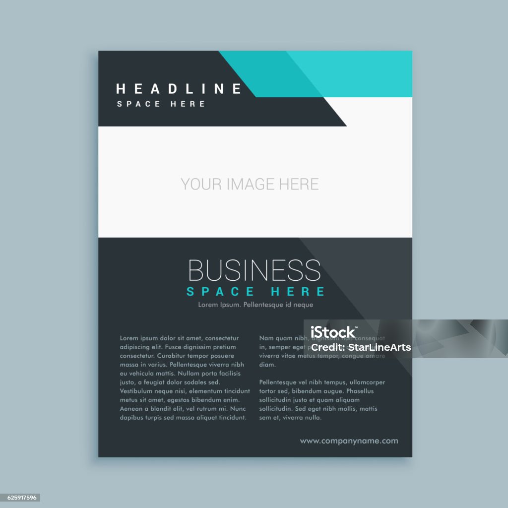 modern business brochure flyer design Advertisement stock vector