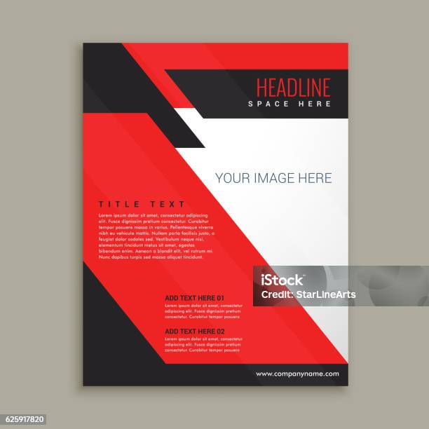 Ftylish Business Flyer Brochure Template Stock Illustration - Download Image Now - Abstract, Advertisement, Brochure