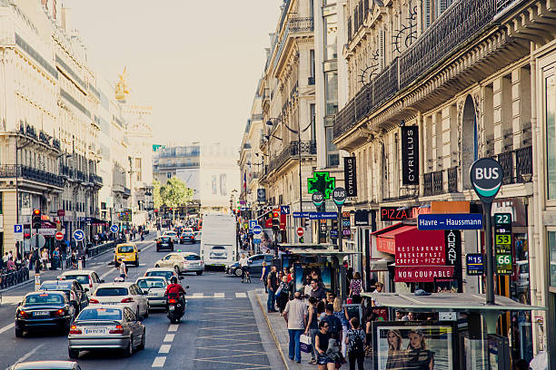 Paris 8th Arrondissement street scene