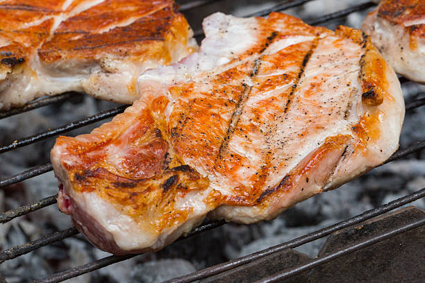 istock Grilled beef steak on the grill. 625918362