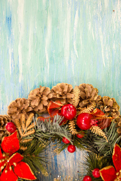 istock Christmas wreath Greeting Card. 625924744