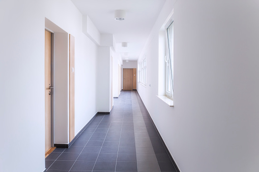 Corridor in the new apartment building