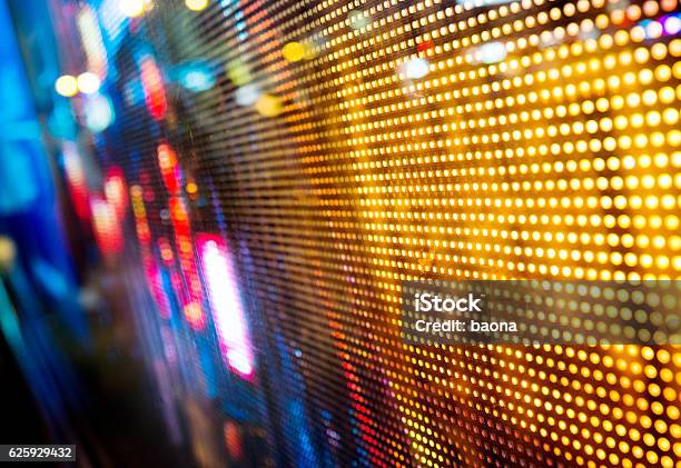 Stock Market Price Display Stock Photo - Download Image Now - LED Light, Savings, Multi Colored