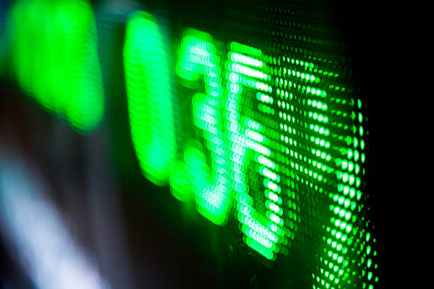 istock Stock market price display 625929664