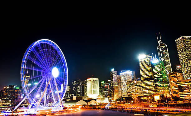istock Ferris wheel in downtown Hong Kong 625935164