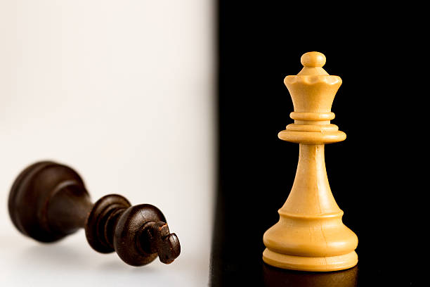 istock Chess photographed on a chessboard 625938104