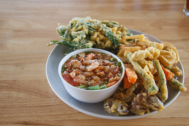 istock Fried Papaya Salad,fried Vegetable salad 625945150