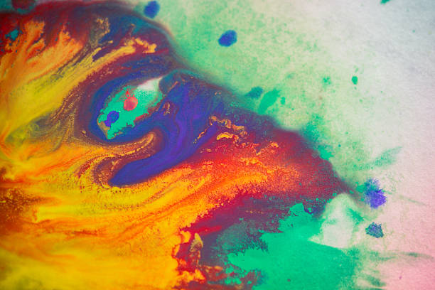 istock spreads colored ink colors on a white background 625947462