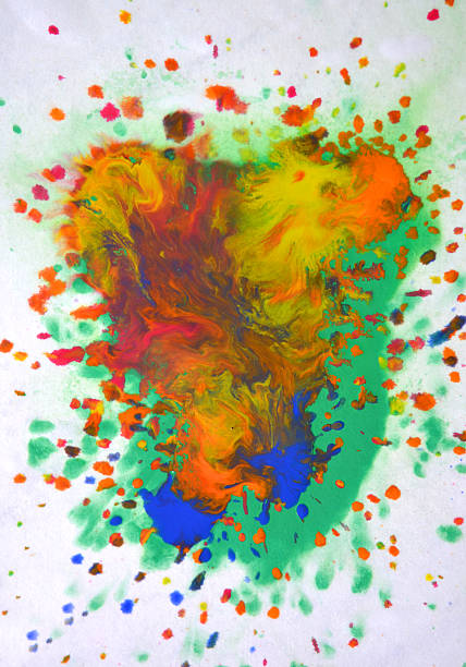 istock isolated large patches spots blots of splash mixed colors 625947492