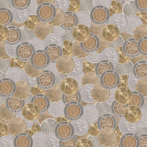 textura moedas de hong kong - hongkong dollar - fotografias e filmes do acervo