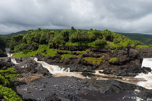 istock Waterfall in Haleakala National Park, Maui 625955736