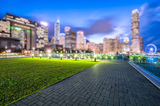 istock central park of Hong Kong at night 625955890