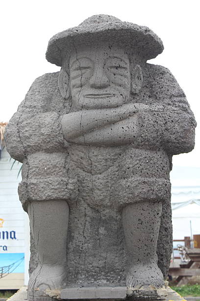 istock stone statue in jeju 625959240
