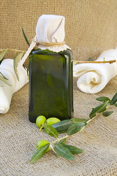 istock Bottle of extra virgin olive oil. 625960680