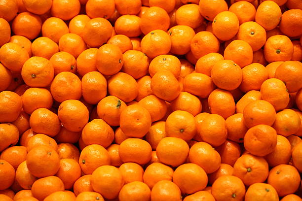 istock Full Frame Shot Of tangerines 625960996