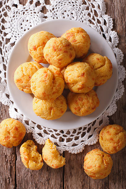 istock French pastries gougere with cheese on the table. Vertical 625961518