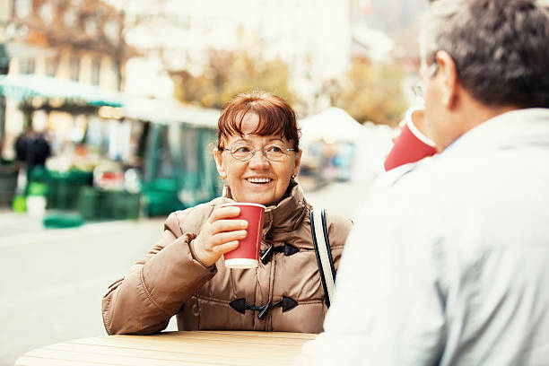 istock Senior couple in the city 625964088