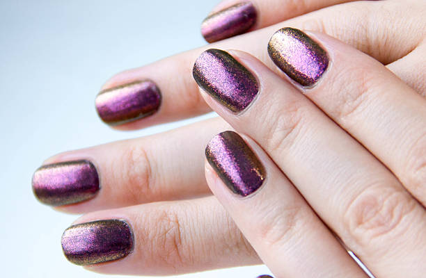 istock Very beautiful red nails close up. 625972562