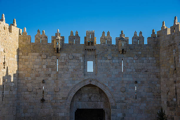 istock Damascus gate of old city Jerusalem 625973376