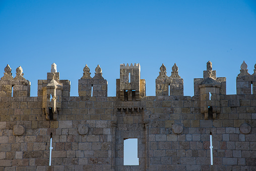 Damascus gate of old city of Jerusalem