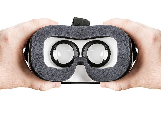 istock hand holding virtual glasses on a white 625983058