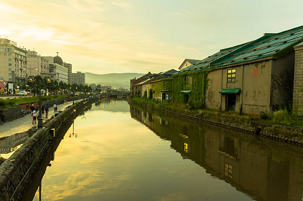 istock Old canal, Otaru 625983314