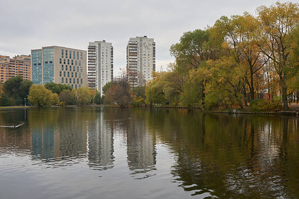 istock Vorontsovskiy pond in Moscow 625988272