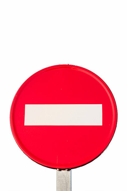 istock Traffic sign of prohibited passage 625997574