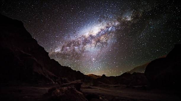 istock Star trails in Atacama desert Chile 625998660