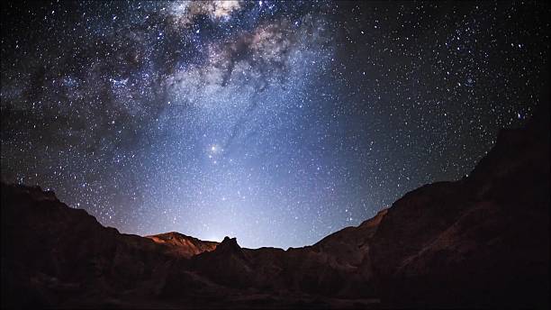 istock Star trails in Atacama desert Chile 625998738