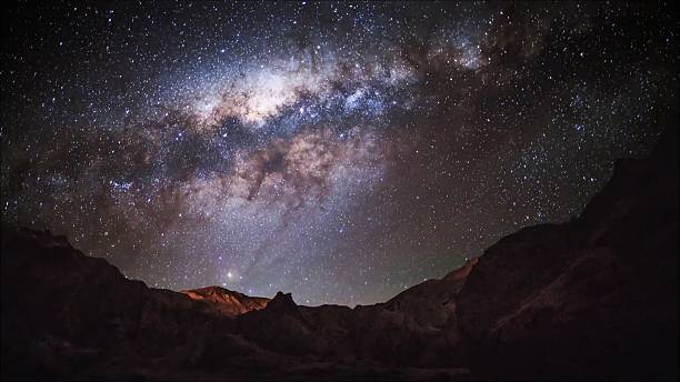 istock Star trails in Atacama desert Chile 625998804