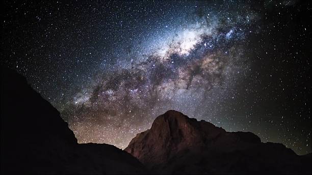 istock Star trails in Atacama desert Chile 625999096