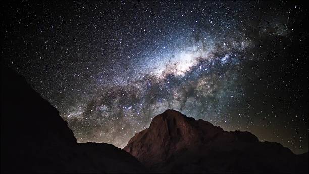 istock Star trails in Atacama desert Chile 625999134