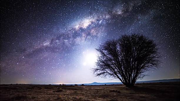 istock Star trails in Atacama desert Chile 625999264