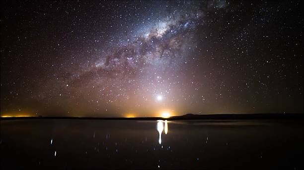 istock Star trails in Atacama desert Chile 625999388