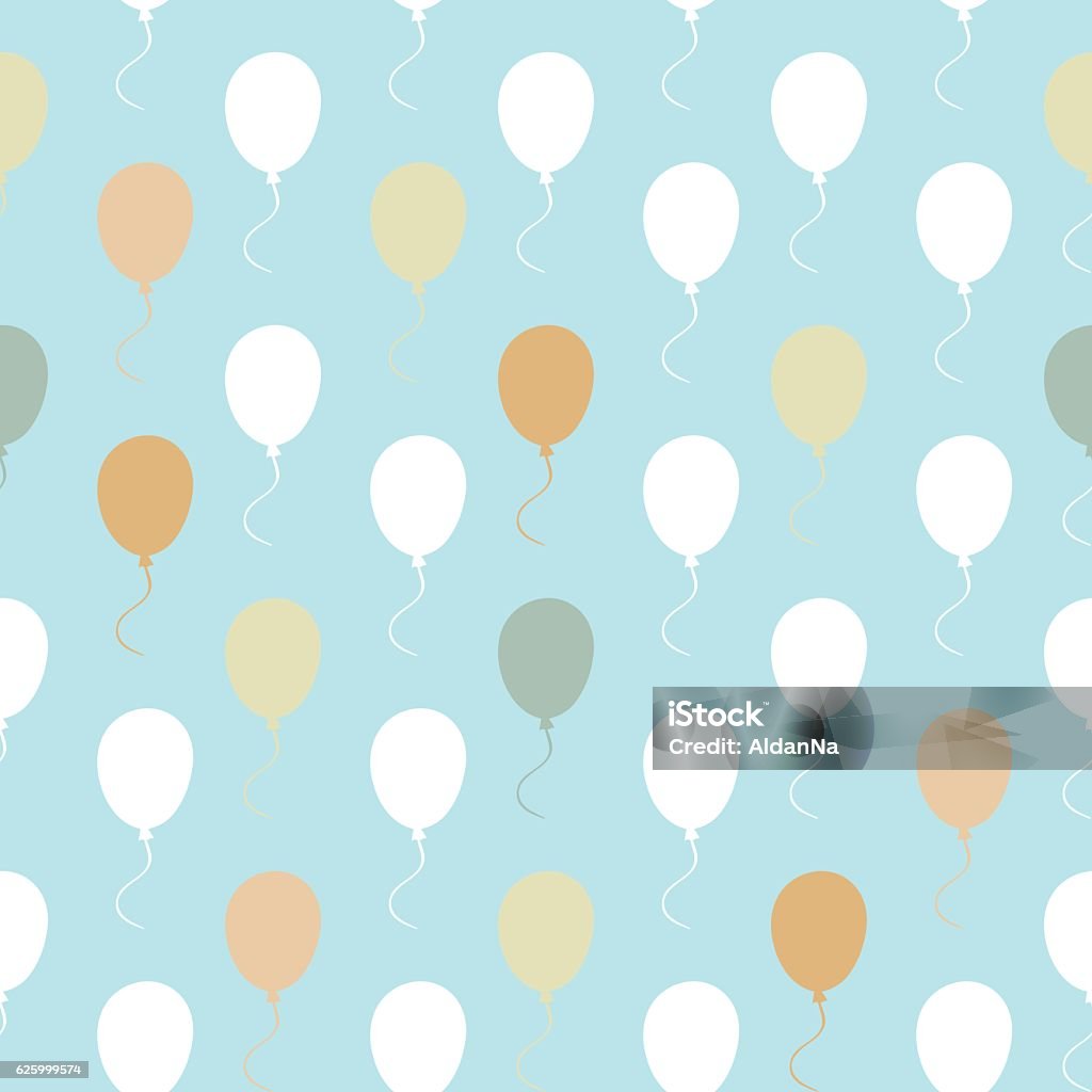 Pattern Bloon Balloon Pattern Seamless Stock Illustration - Download Image Now ...