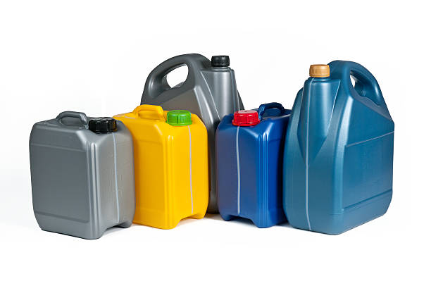 istock Plastic canisters for machine oil 625999586