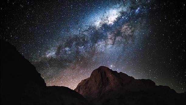 istock Star trails in Atacama desert Chile 625999882